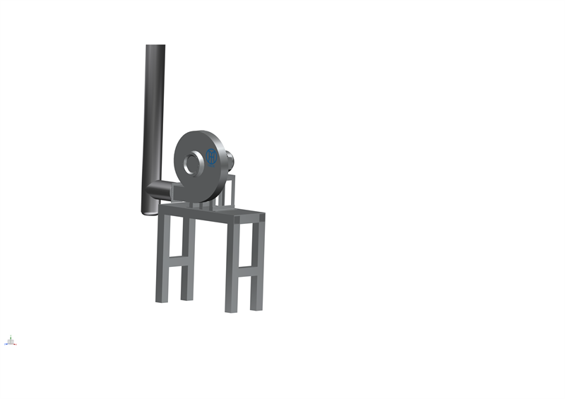 SMALL SMOKE EXHAUST FAN ON THE SPINNING BOX